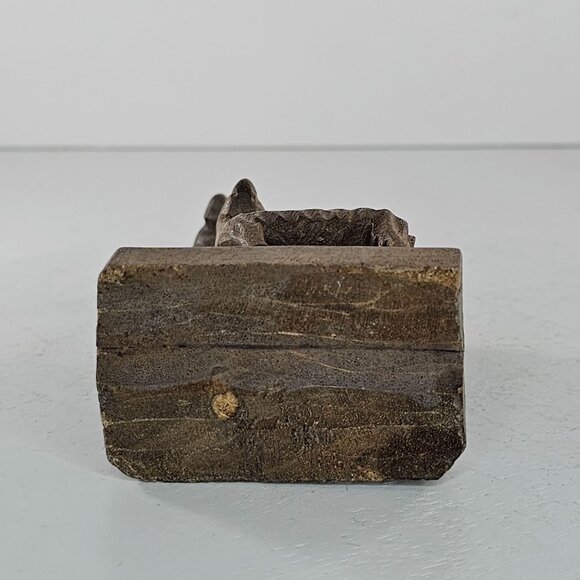 Hand Carved Wooden Llama Alpaca Statue Mom Baby Unique Rustic Home Decor - Picture 6 of 8